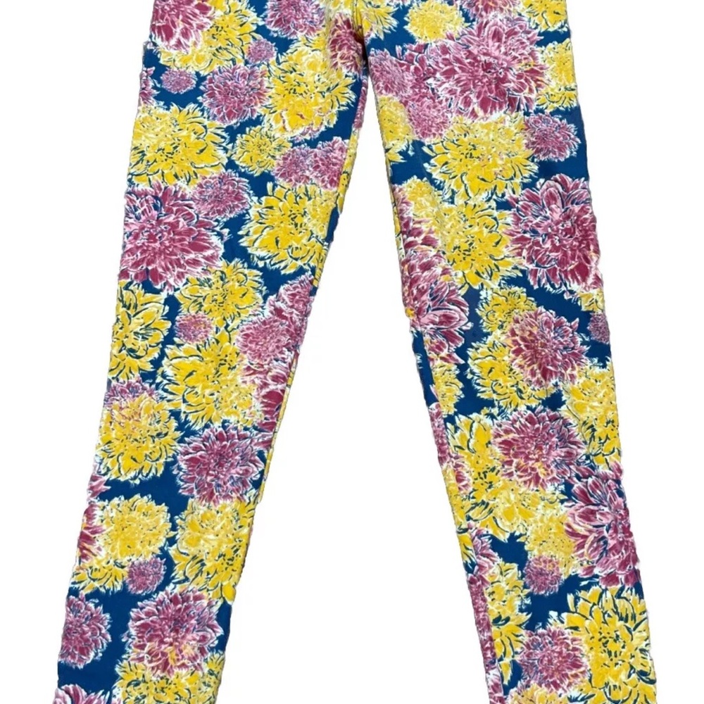LuLaRoe Floral Print Leggings One Size